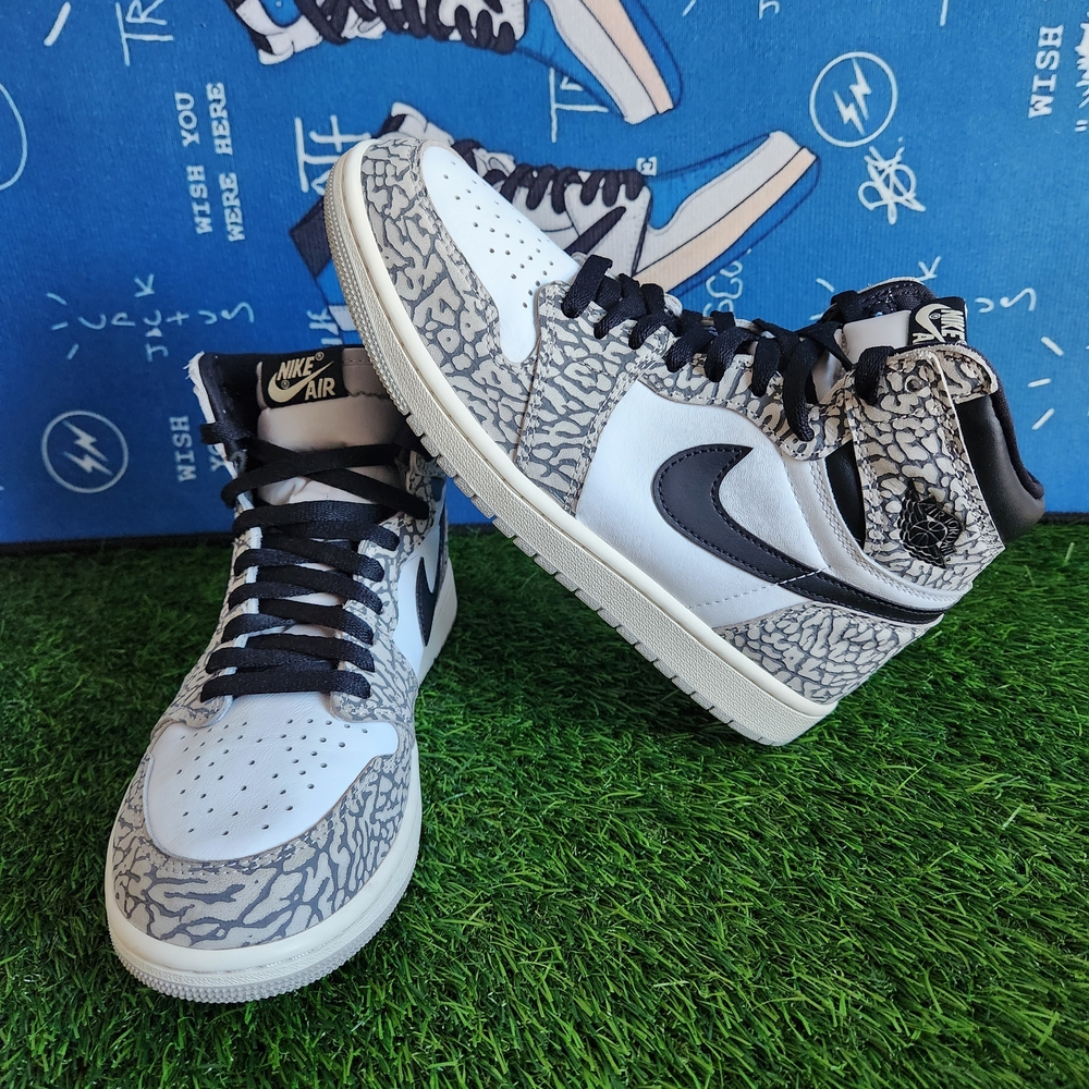 Mens Size 8.5 - Air Jordan 1 Retro OG High White Cement Womens Size 10